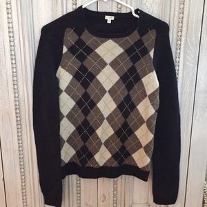 J Crew argyle sweater